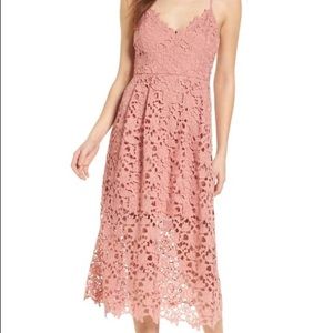 ASTR dark blush midi dress *NEW*